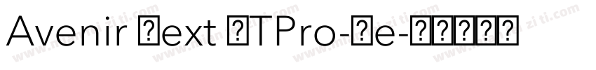 Avenir Next LTPro-De字体转换